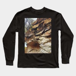 Rock formation on a mountain Long Sleeve T-Shirt
